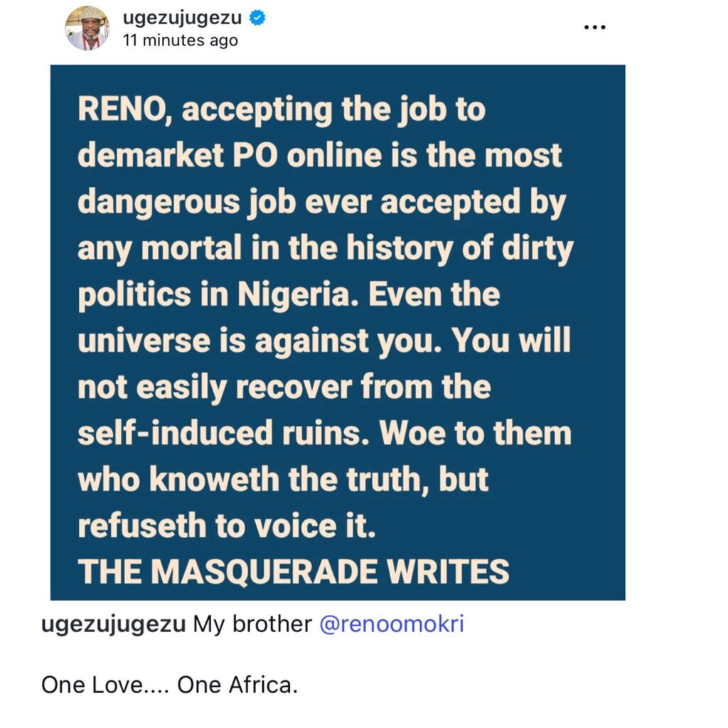 Reno, even the universe is against You – Ugezu Ugezu