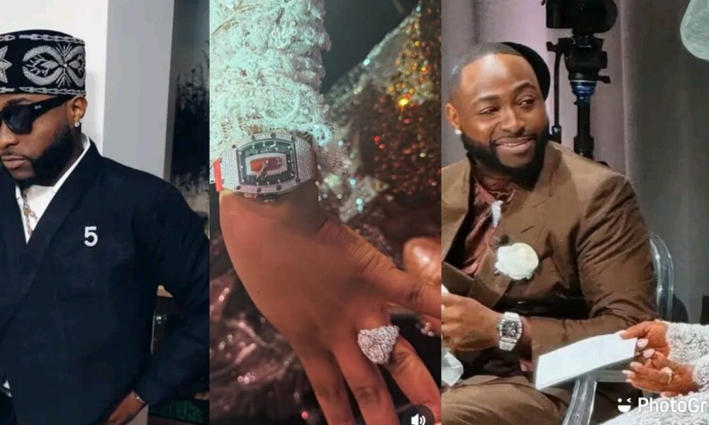 Davido gifts wife Chioma a $300K Richard Mille watch at lavish Miami wedding