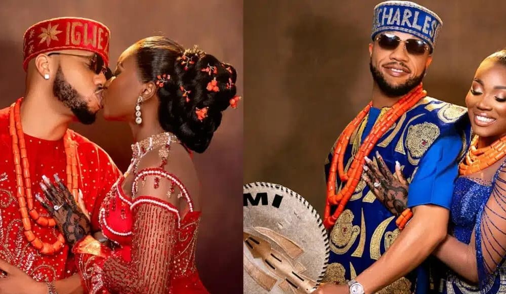 Actor Charles Okocha aka Igwe 2Pac celebrates first wedding anniversary with wife Mimi